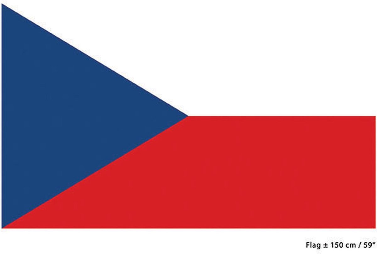 Vlag Tsjechië | Tsjechische vlag 150x90cm